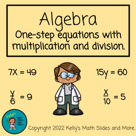 One Step Equations Multiplication And Division Digital Lesson Amped Up Learning