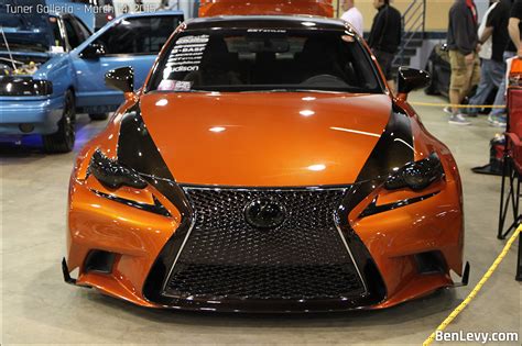 Orange Lexus IS 250 Sport With Custom Front BenLevy