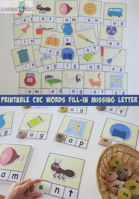 Printable Cvc Words Bundle Activity Pack Artofit