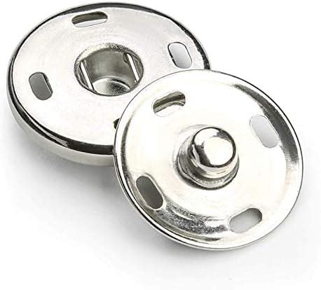 Sets Snap Fasteners Metal Press Studs Sew On Snap Button For Clothes