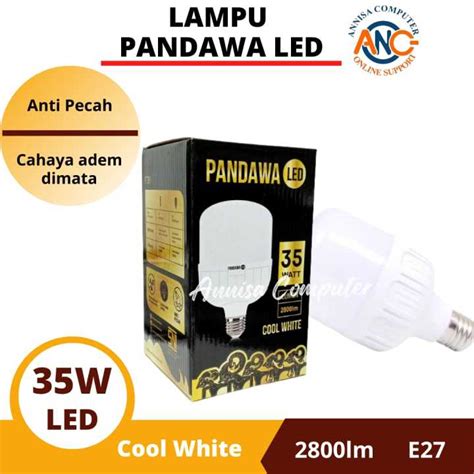 LAMPU PANDAWA LED JUMBO 35 Watt Cool White E27 1200lm Murah ORI