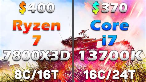 Ryzen 7 7800x3d Vs Core I7 13700k Pc Gameplay Tested In 1080p And 1440p Youtube