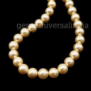 Extremely Rare Golden South Sea Pearl Beads Genuine Gold South Sea