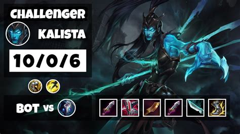 Kalista Gameplay Challenger Replay S11 11 10 Lane 10 0 6