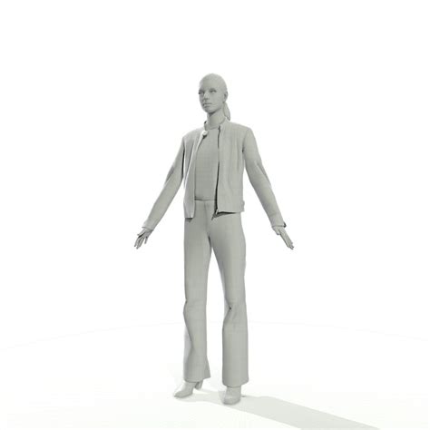 D Model Brunette Woman In Casual Clothes Vr Ar Low Poly Rigged Cgtrader