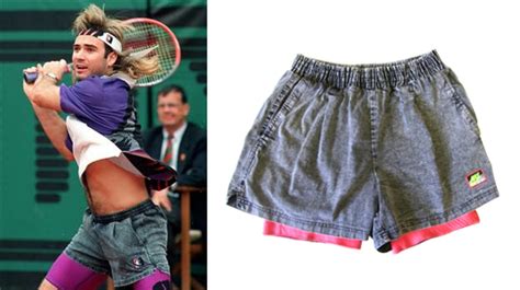 Get This Look Agassi Becomes A Tennis Legend In Acid Wash Nike Shorts Complex