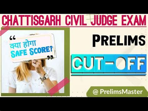 Chhattisgarh Civil Judge Cut Off Cgpsc Chhattisgarhjudiciary