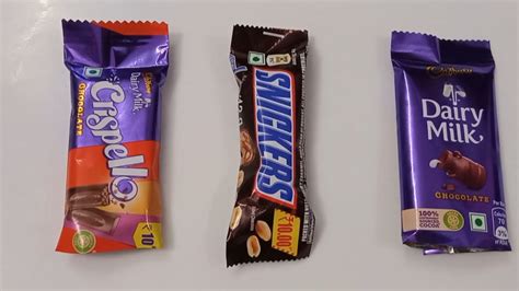 Cadbury Dairy Milk Crispello Vs Snickers Vs Cadbury Dairy Milk