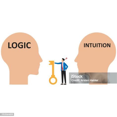 Decide Direction Between Intuition Or Logic Choice Way And Decision