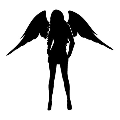 Sexy Guardian Angel Silhouette Pinup Girl Clipart Png Clip Art Hot Sex Picture