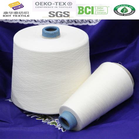 Kht Good Quality 120s Pure Cotton Combed Compact Yarn For Weaving