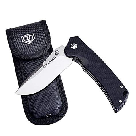 Harnds Warriorgeneral Tactical Folding Knife With D2 Steel Blade G10