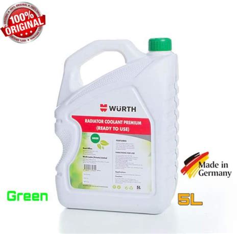 Wurth Radiator Coolant Premium Water Based L Green Color Daraz Lk