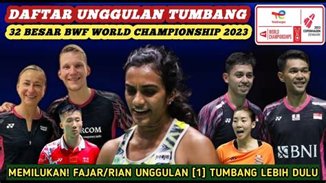 Daftar Pemain Unggulan Kalah 32 Besar Kejuaraan Dunia BWF Badminton