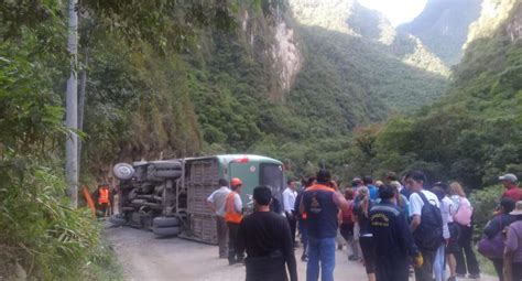 Cusco Bus Se Accidenta En Machu Picchu Y Deja Heridos Peru El