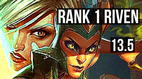 RIVEN Vs CASSIOPEIA TOP Rank 1 Riven 2 3M Mastery 6 Solo Kills