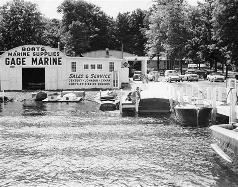 Gage Marina Circa 1952 Williams Bay Winter Harbor South Milwaukee