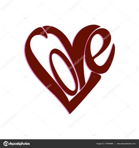 Heart shape from LOVE word — Stock Vector © AgentPe #137060888