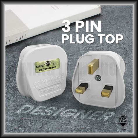 SIRIM 13A 3 Pin Plug Top Socket Plugtop Suis Electric Induction