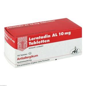 LORATADIN AL 10 Mg Tabletten 100 St Preisvergleich PZN 1653945