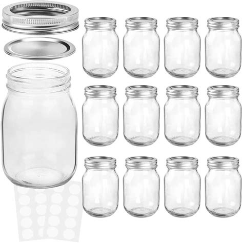 Wholesale Custom Made 380ml 12 Ounce Round Glass Mason Jar Drink Straw Glass Mason Jar Bottle