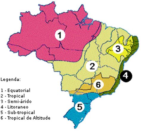 Minha Vida Mapas do Brasil relevo Clima Hidrografia e Vegetação