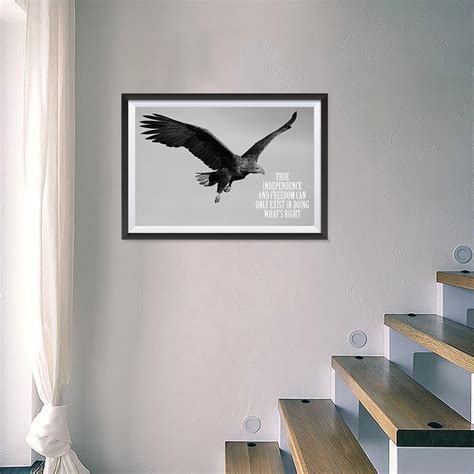 Most Popular Eagle Theme Quote Posters Power Strength Brave Etsy