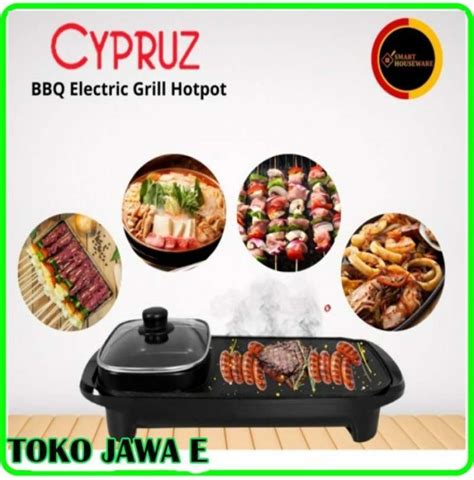 Jual Cypruz Bbq Electric Hot Pot Shabu Suki Grill Hotpot Elektrik In