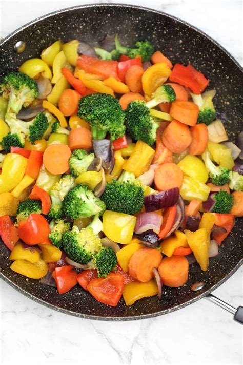 Pan Fried Vegetables Recipe | Pan Roasted Vegetables - Recipe Vibes