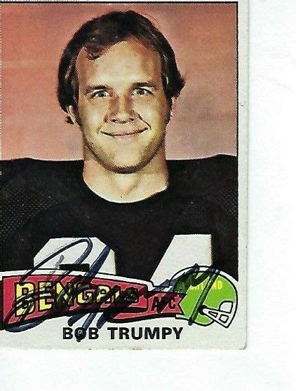 BOB TRUMPY SIGNED 1975 TOPPS 85 CINCINNATI BENGALS EBay