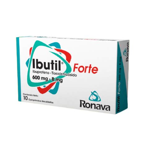 Ibutil Forte Ibuprofeno Tiocolchicosido Mg Mg X Tabletas