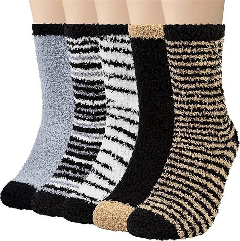 5 Paires Chaussettes Homme Épaisses Doux et Confortables Chaussettes