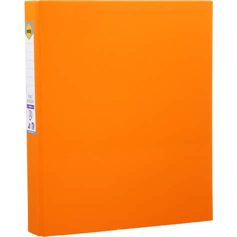 Marbig A4 Linen 2d Ring Binder Orange Big W