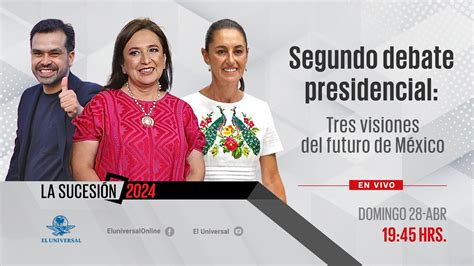 Segundo debate presidencial Tres visiones del futuro de México y Mesa