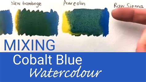 Which Colours Can I Mix With Cobalt Blue Quick Watercolour Mixing