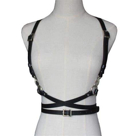 Punk Garters Faux Leather Body Bondage Cage Sculpting Women Harness Waist Belts Straps