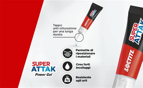 Loctite Super Attak Power Flex Colla Liquida Trasparente E Istantanea