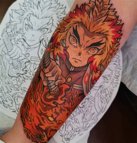 Top Kyojuro Rengoku Tattoo Best In Cdgdbentre