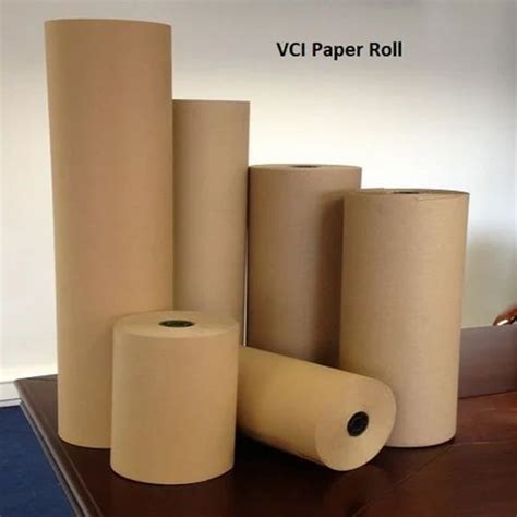 Brown VCI Paper Roll For Industrial Use At 23 Square Meter In