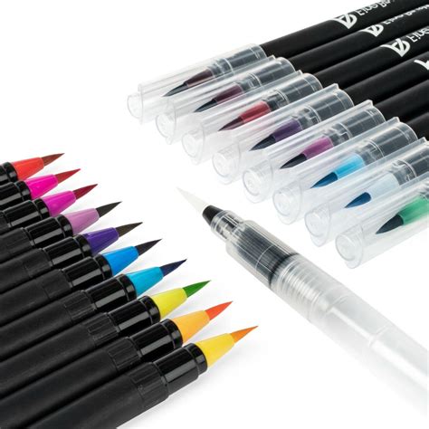 Adriotpress Watercolor Brush Tip Pens Washable Paint