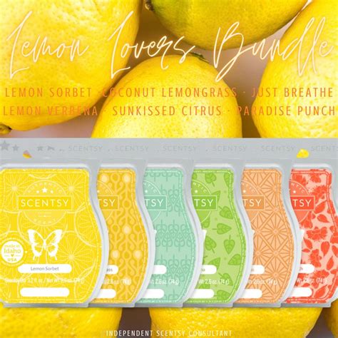 Lemon Lovers Scentsy Bundle Scentsy Favorite Scents Fragrance Wax