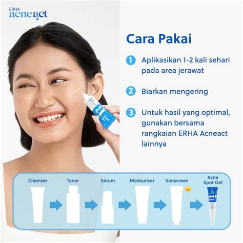 ERHA ACNEACT ACNE SPOT GEL BHA SULFUR 10 GRAM OBAT TOTOL JERAWAT