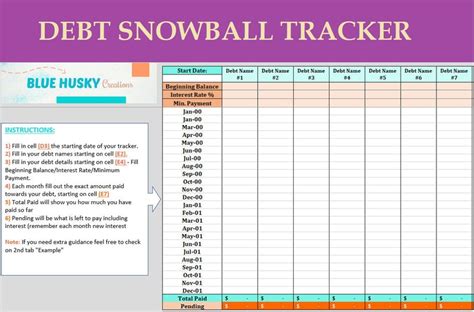 Excel Debt Snowball Template