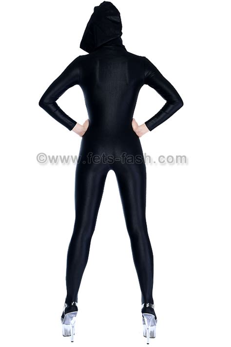 Fets Fash Catsuit Elastane Fabrics With Front Zip Faste