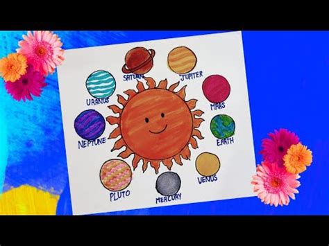 Solar System Drawing Easy Solar System Planets Drawing How To Draw