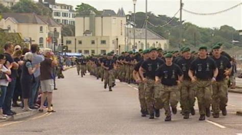 Speed March For Royal Marines 350th Anniversary BBC News