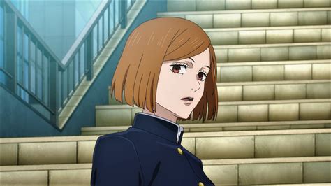 壁纸 Jujutsu Kaisen Kugisaki Nobara 制服 楼梯 Anime screenshot 动漫女孩