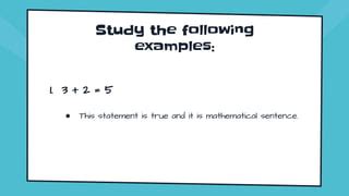 Mathematical Sentence | PPT