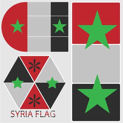 Premium Vector | Syria flag design in 2023 beautiful