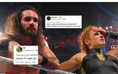 Wwe Fans React To Seth Rollins Becky Lynch S Nsfw Photo Being In The